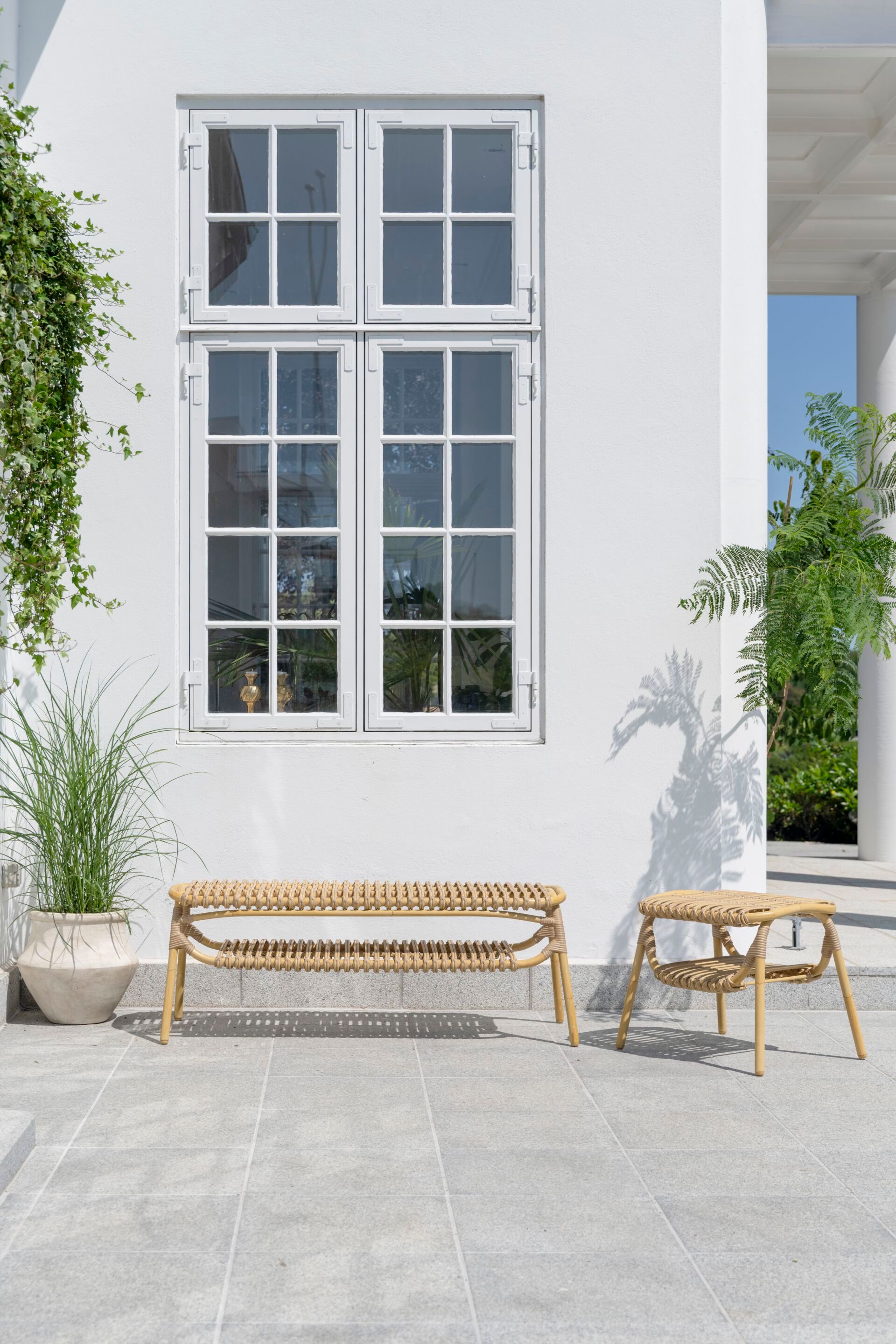 Низкий садовый стул из Алу-ротанга и ArtFibre Sika Design Exterior ARCH-00082353 - Вид №1