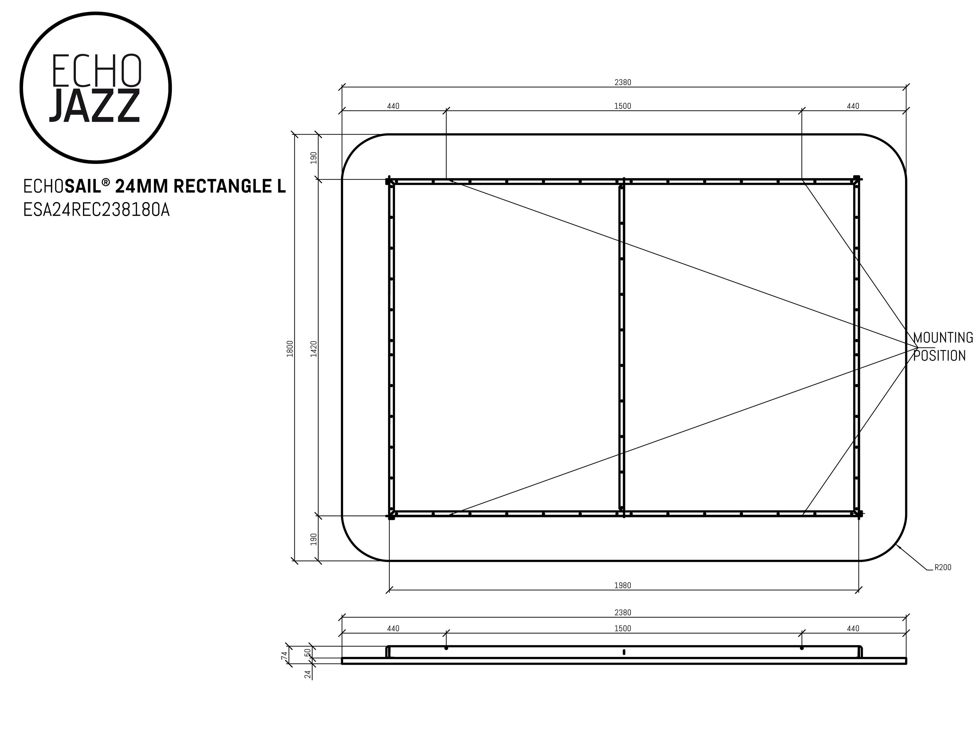 Акустическая подвесная панель из ПЭТ ECHOJAZZ ECHOSAIL® ARCH-00062331 - Вид №16