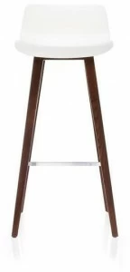 Brunner Табурет высокий пластиковый со спинкой Fina