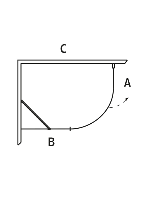 1450462 Igloo Pro J + Экран Настенный Фиксированный Прозрачное Стекло 80X90 Hafa  - Вид №2