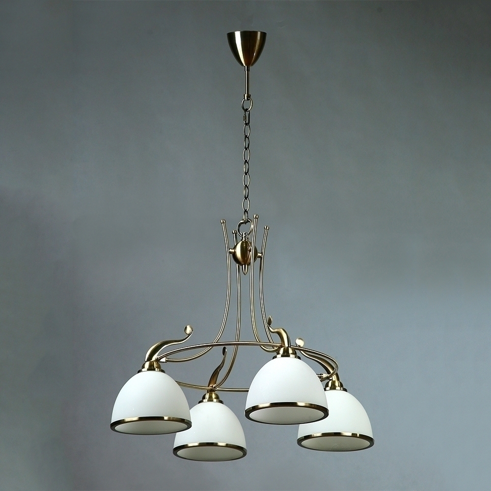 096718 Люстра Brizzi 4L MACA/004 бронзовая Mantra 02401 