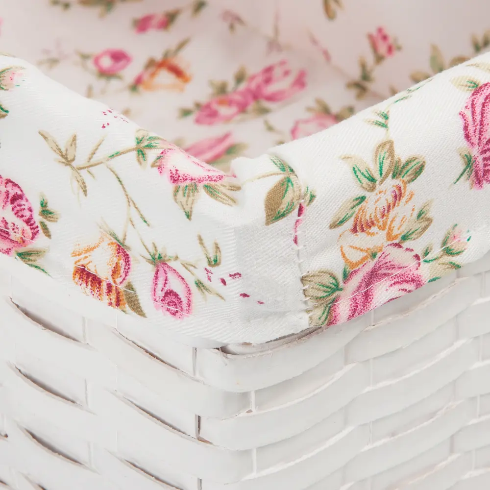 Корзина плетёная Стружки 27x16x13 см 5.6 л дерево цвет белый STORIDEA STLM-2004700 - Вид №3