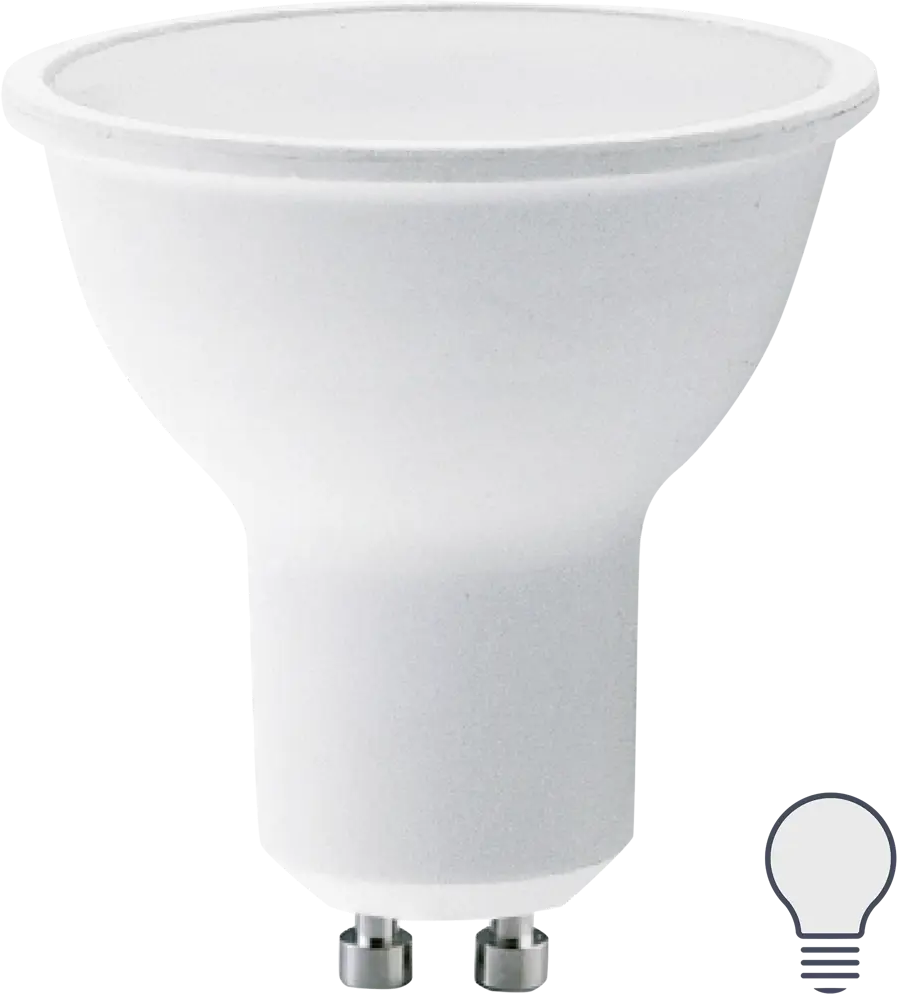 Светодиодная лампа LEXMAN GU10 5.5Вт нейтральный белый свет 82991517