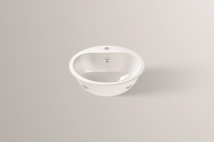 2018000401 Встраиваемая раковина, ew 3.2, белая, противомикробное Alape серия EW 