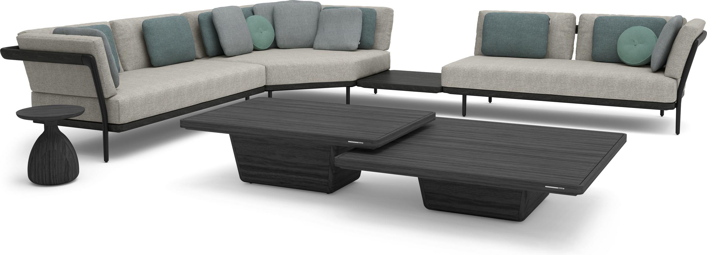 MNST1251 Журнальные столики teak scuro 113см x 113см Manutti Cobi  - Вид №1