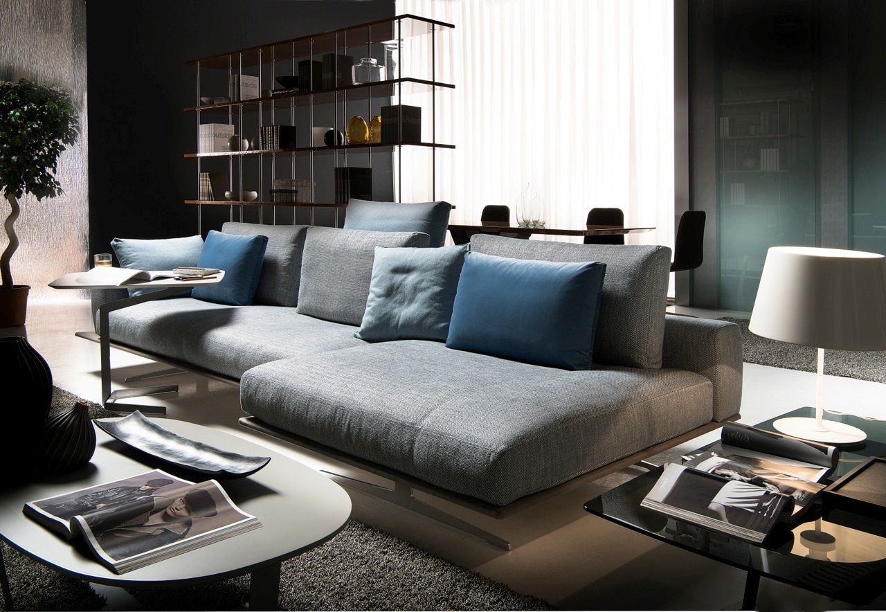 Тканевый диван с полуостровом Former In Italia ARCH-00106171 - Вид №3