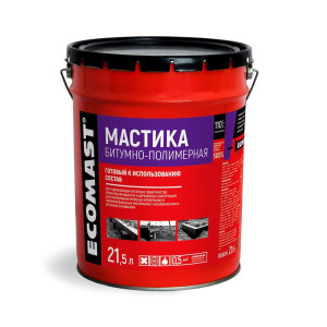 90378807 Мастика битумно-полимерная 21.5л STLM-0206860 ECOMAST