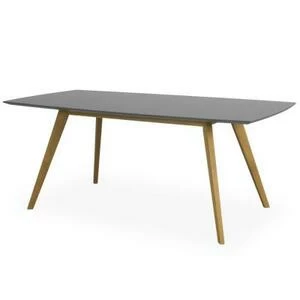 Стол обеденный Tenzo Bess, 75х185х95 см, дуб, серый