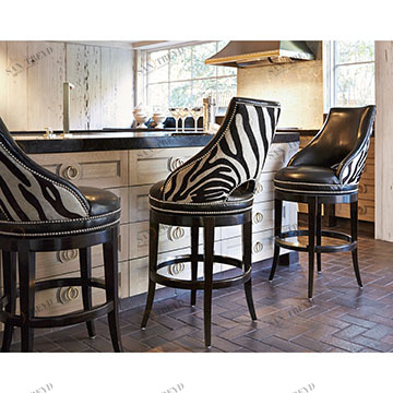 Барные стулья 03534-510-001 Zebrano Swivel Barstool Ambella 