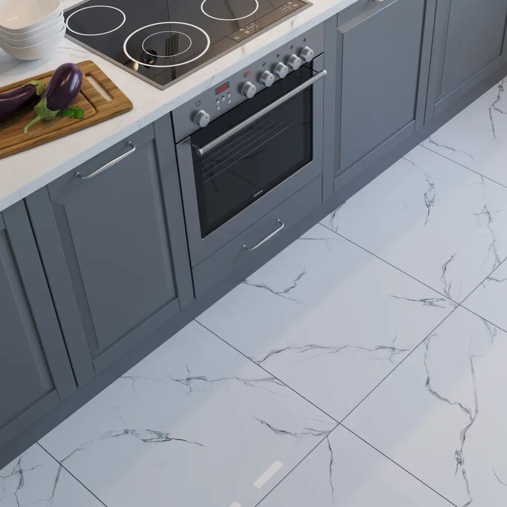 Grasaro Softmarble - керамогранит лаппатированный белый 60×60 см 87795394 STLM-0075720