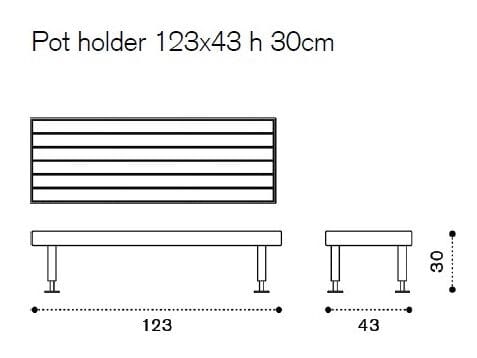 Металлическая садовая скамейка Ethimo семена ARCH-00121236 - Вид №10