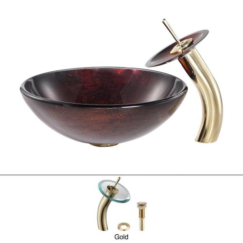 C-GV682-12mm-KGW1700 Накладная раковина на столешницу  прямоугольная Krausru 