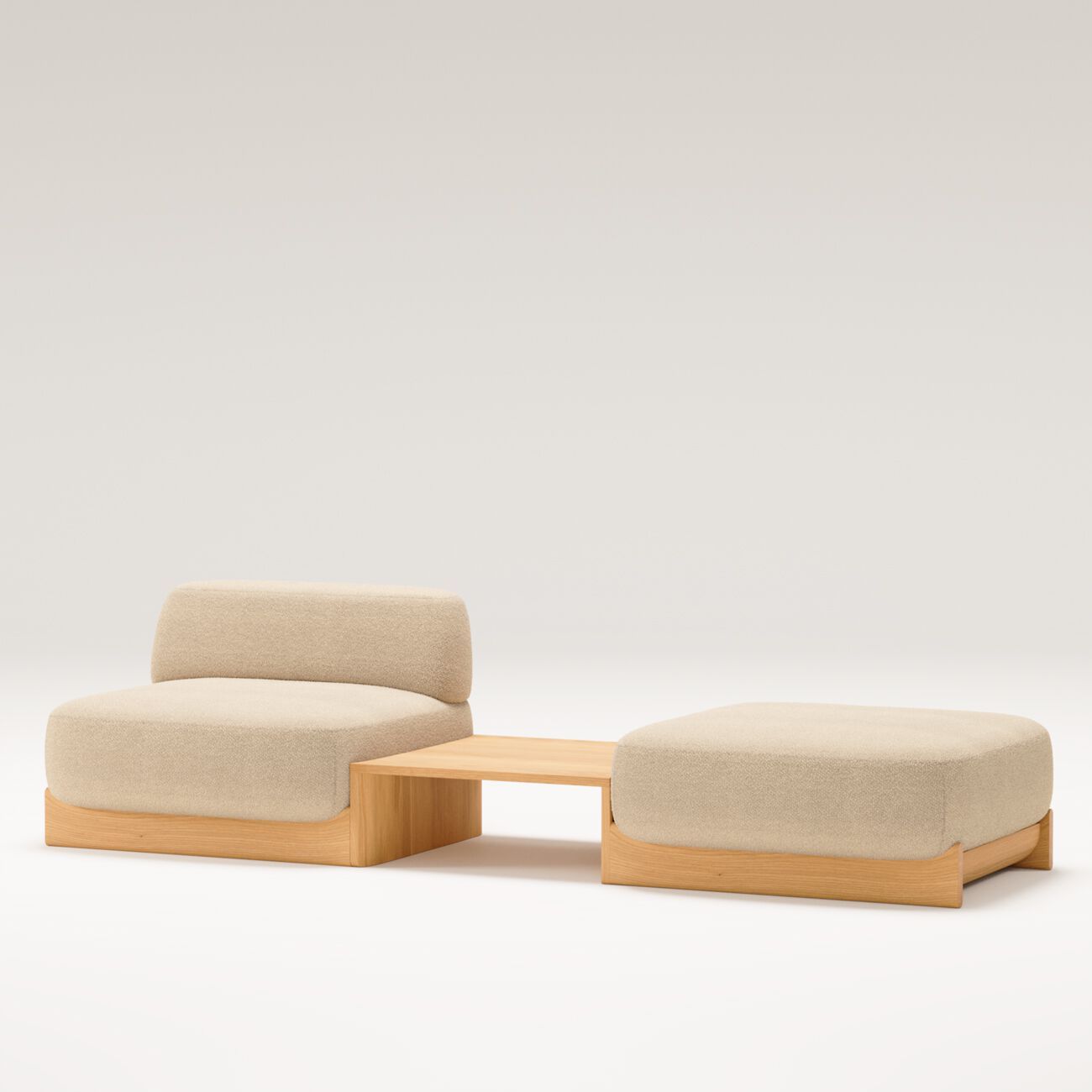 Модульный диван из ткани и дуба Wewood купол ARCH-00109421 - Вид №13