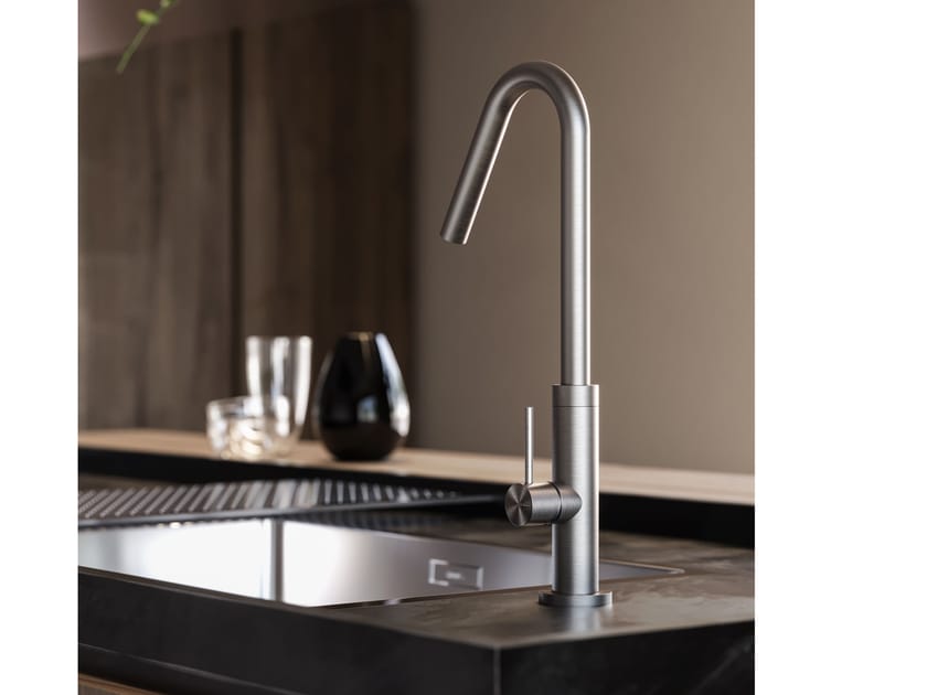 Смеситель для кухни из нержавеющей стали с поворотным изливом Fontealta Kitchen ARCH-00150241