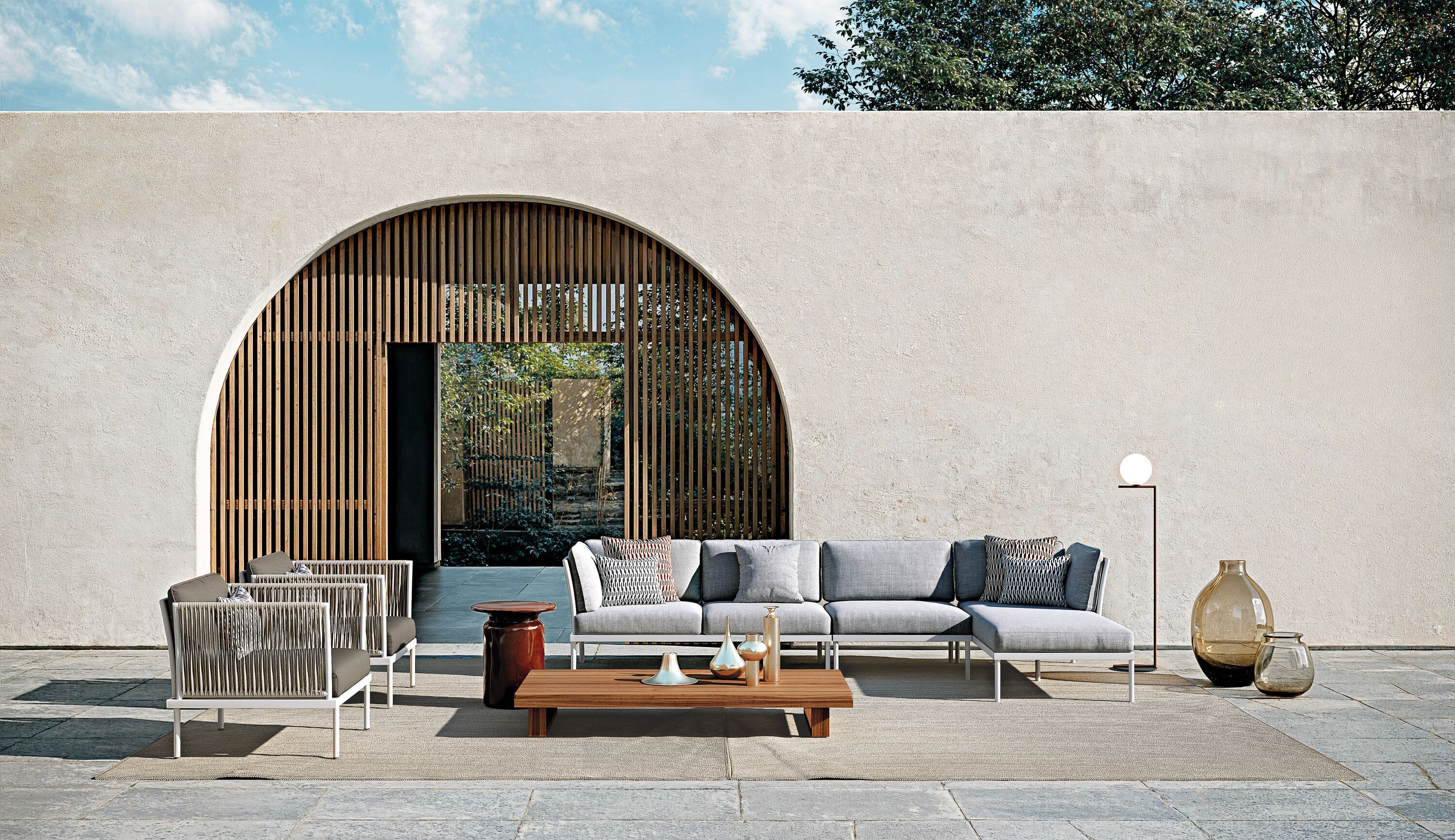 2-местный тканевый садовый диван Atmosphera ARCH-00108752 - Вид №1