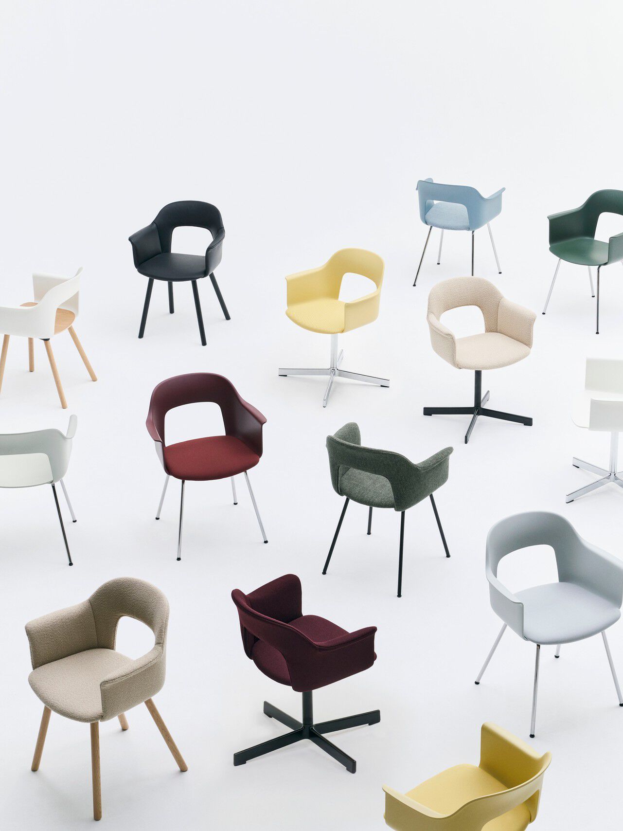 Стул с мягким сиденьем с подлокотниками Hay макет ARCH-00123440 - Вид №16