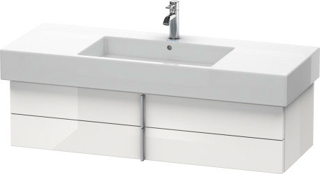 VE621509090 Тумбочка подвесная Vero #VE6215 1200 x 446 мм Фланелево-серый шелковисто-матовый лак Duravit - Вид №2