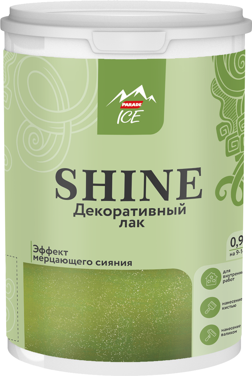 81965070 Декоративный лак Ice Shine с эффектом магического мерцающего сияния цвет золото 0.9 л STLM-0015747 PARADE