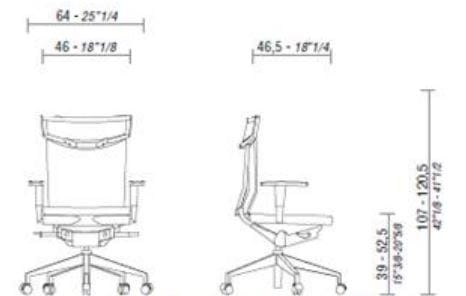 Ткань операционный офисный стул с колесами ESTEL GROUP Uniqa ARCH-00030689 - Вид №5