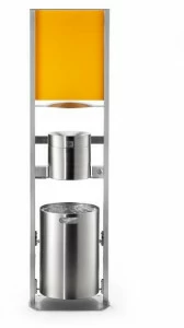 rosconi Контейнер для мусора из нержавеющей стали с пепельницей 59aar