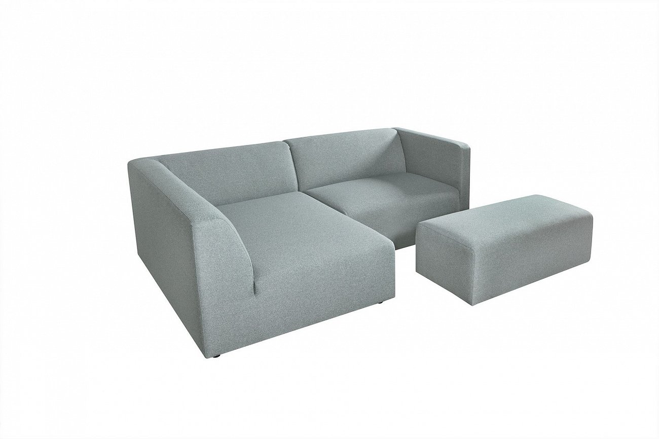 Диван John угловой светло-бирюзовый SITS ДИЗАЙНЕРСКИЕ, JOHN 192045 Голубой  - Вид №4