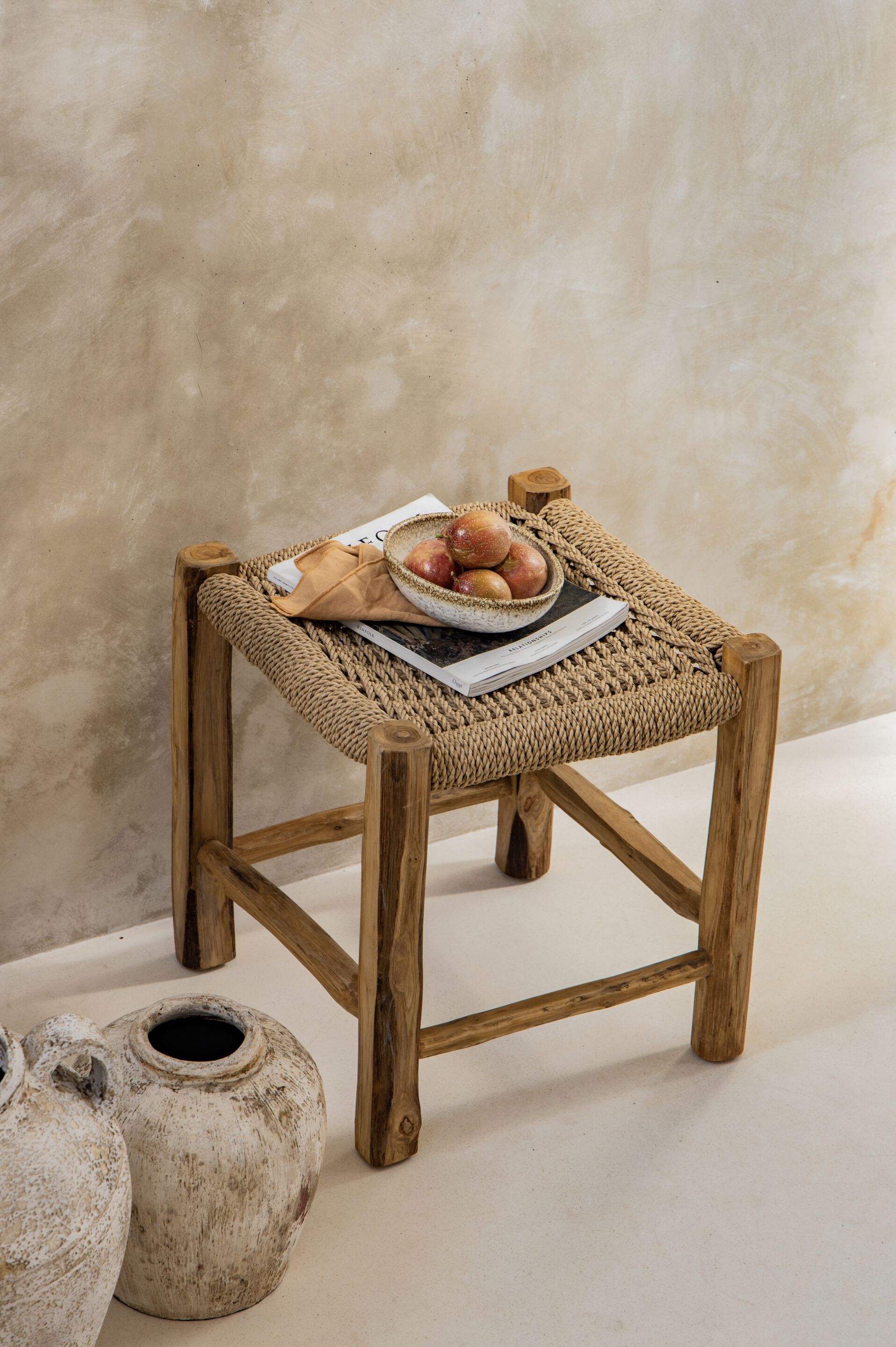 Садовый стул из тикового дерева и синтетической веревки с подставкой для ног cbdesign Sauvage ARCH-00132770 - Вид №4