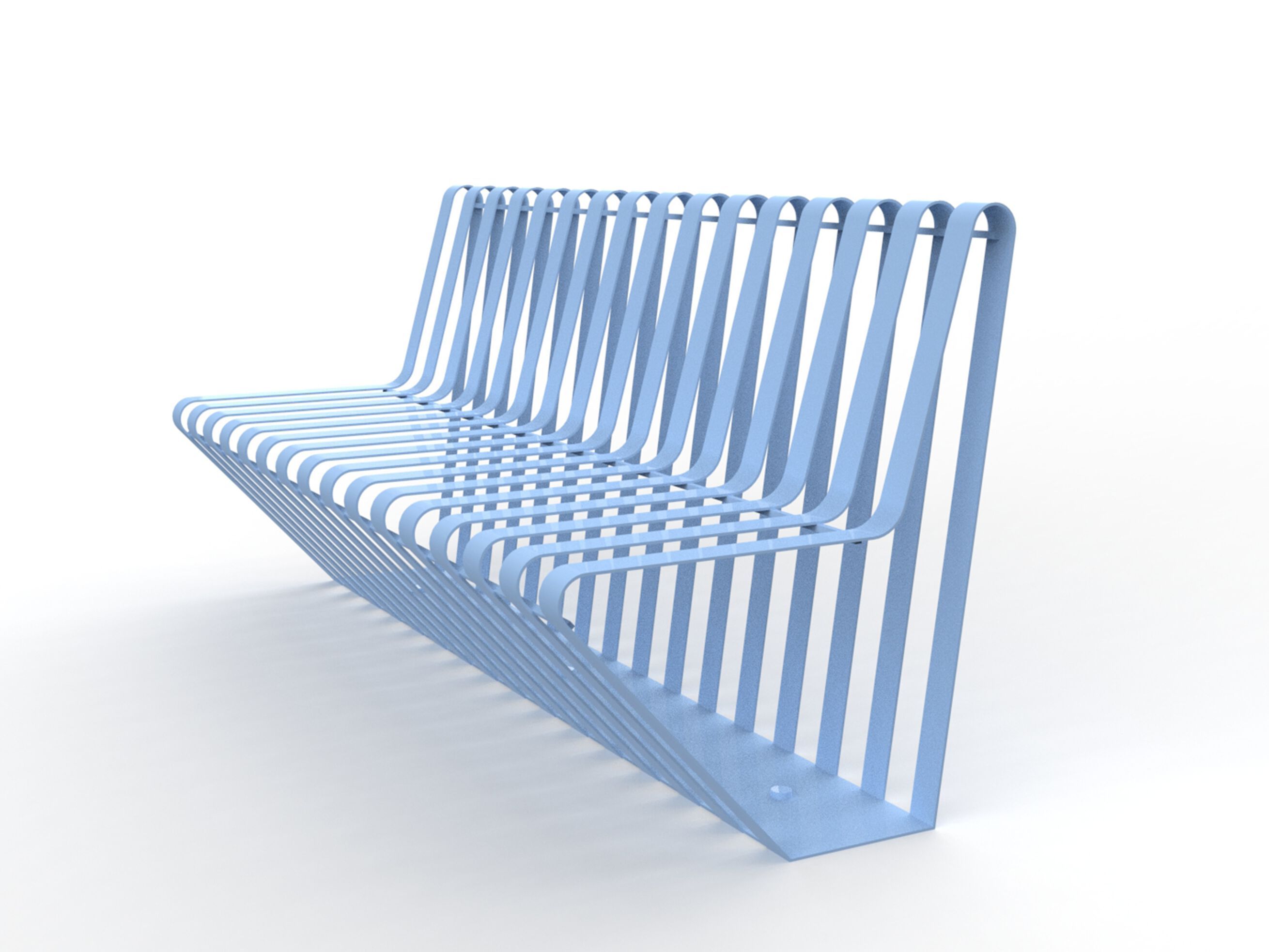 Стальная скамья со спинкой CITYSì 3919 ARCH-00074810 - Вид №1