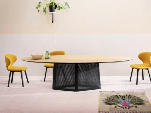 Miniforms Стол из венской соломы и дерева Colony