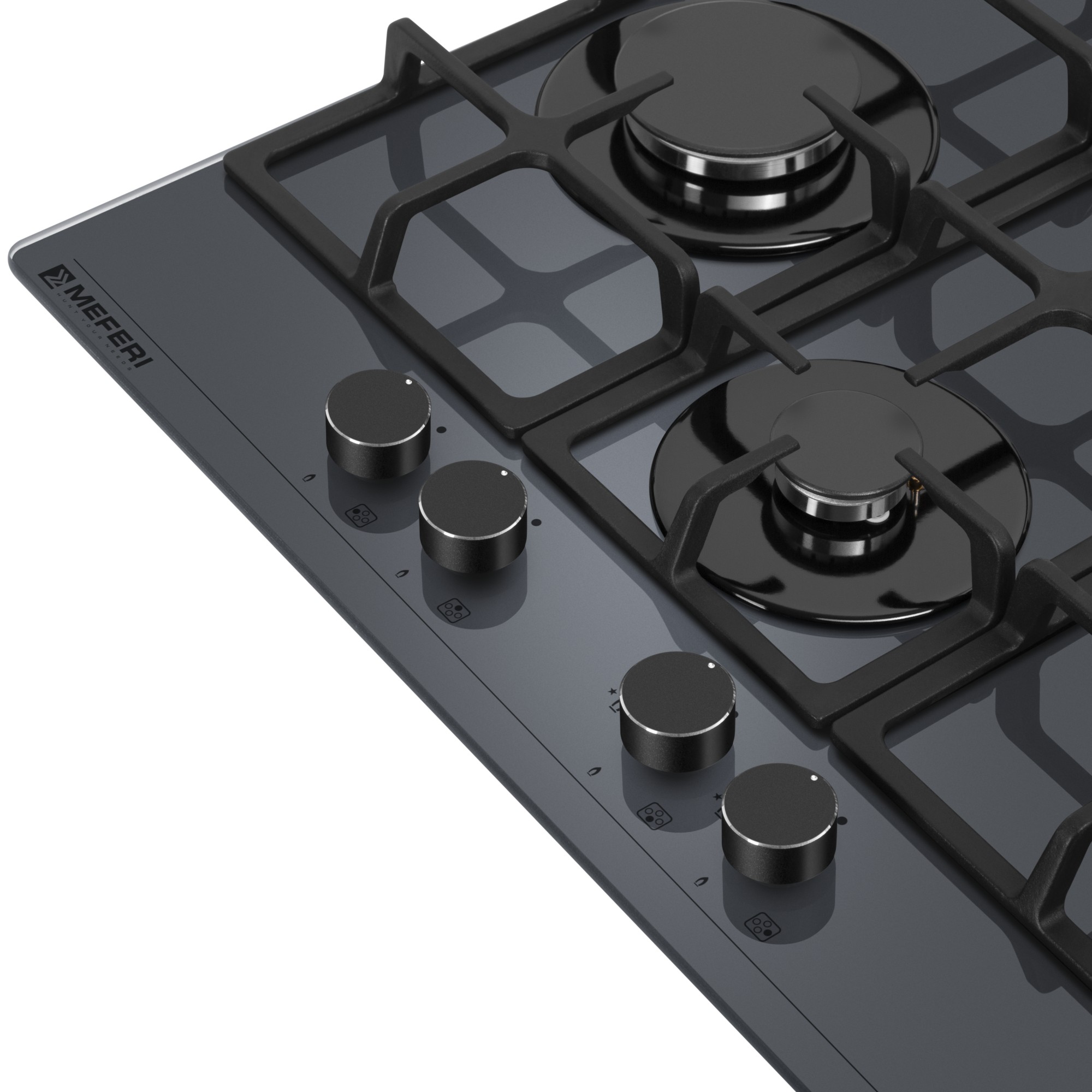 9202537 Газовая варочная поверхность Meferi MGH604GR GLASS ULTRA STDN-0064788 - Вид №9