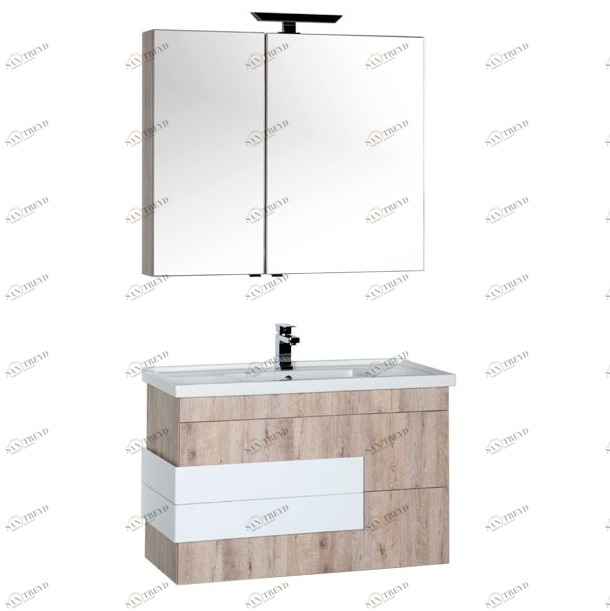 Комплект мебели Aquanet Мадейра 100 дуб кантри 00183159