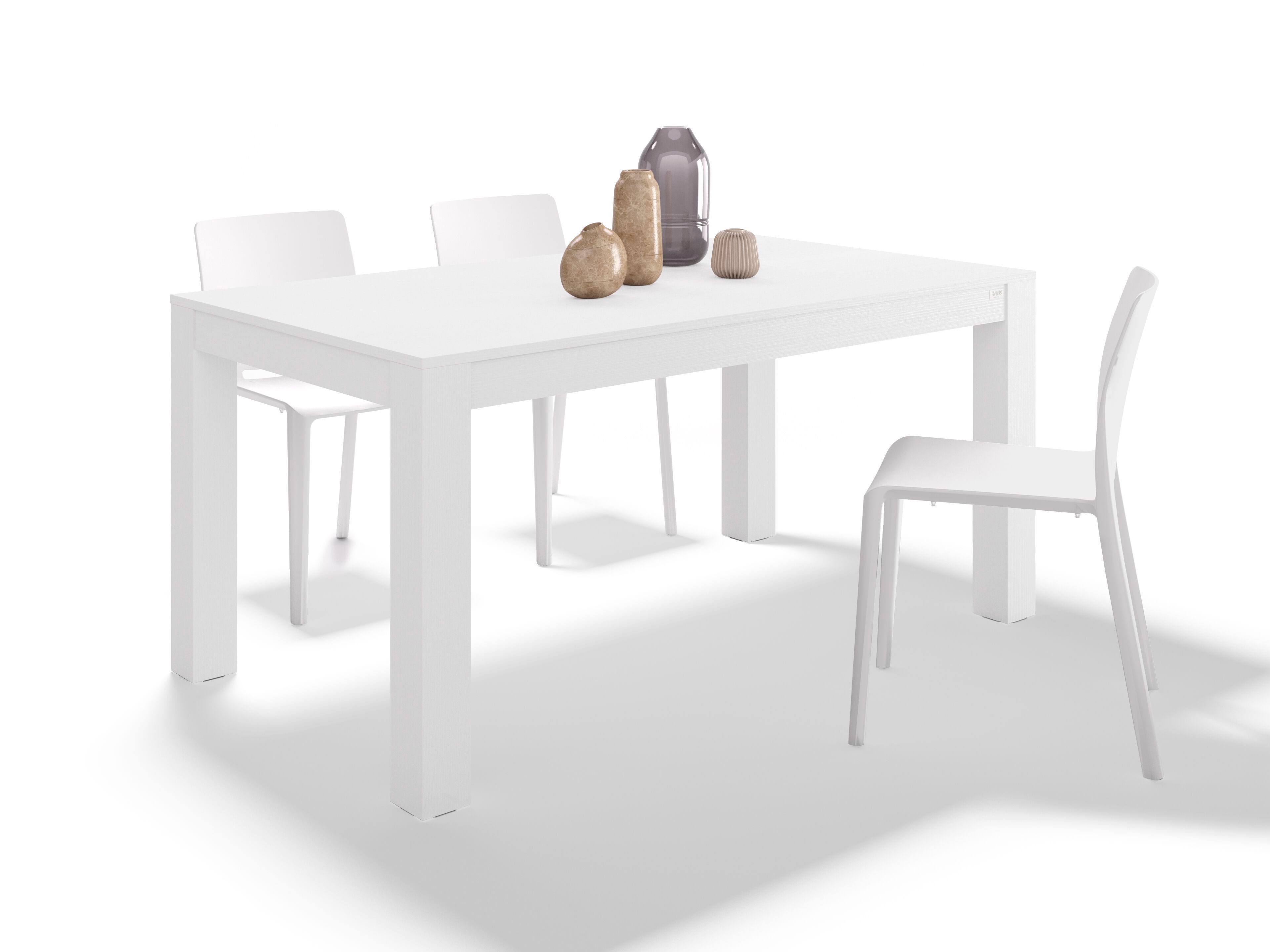 Набор столов из белого ясеня с 2 скамейками Mobili Fiver Rachele ARCH-00052155 - Вид №3