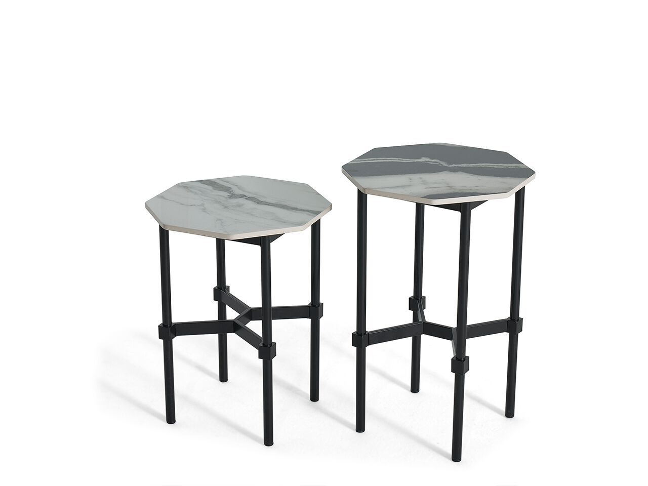 Высокий восьмиугольный садовый столик с керамической столешницей NDESIGN Ezora ARCH-00093533 - Вид №1