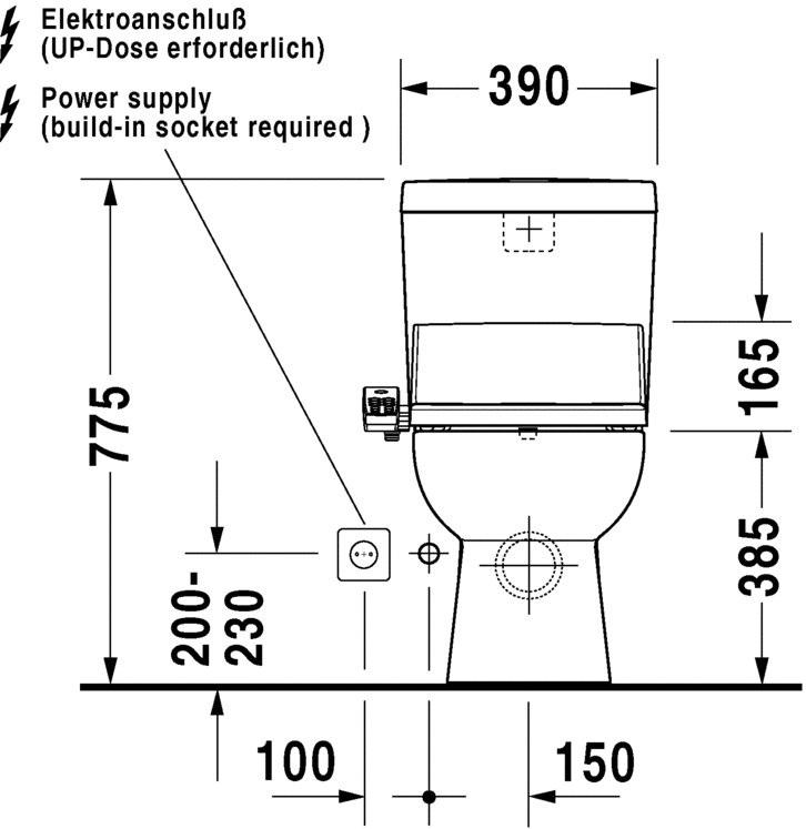21420920002 Компакт унитаз с бачком Белый Duravit D-Code Германия - Вид №13