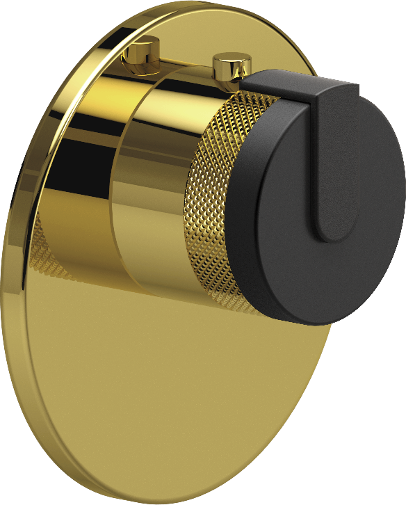 E-8027-R1MBKE-L1BK-AU-T Термостатический переключатель 3/4-Внешняя часть GRAFF MOD+