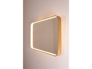 Прямоугольное зеркало со встроенным настенным освещением