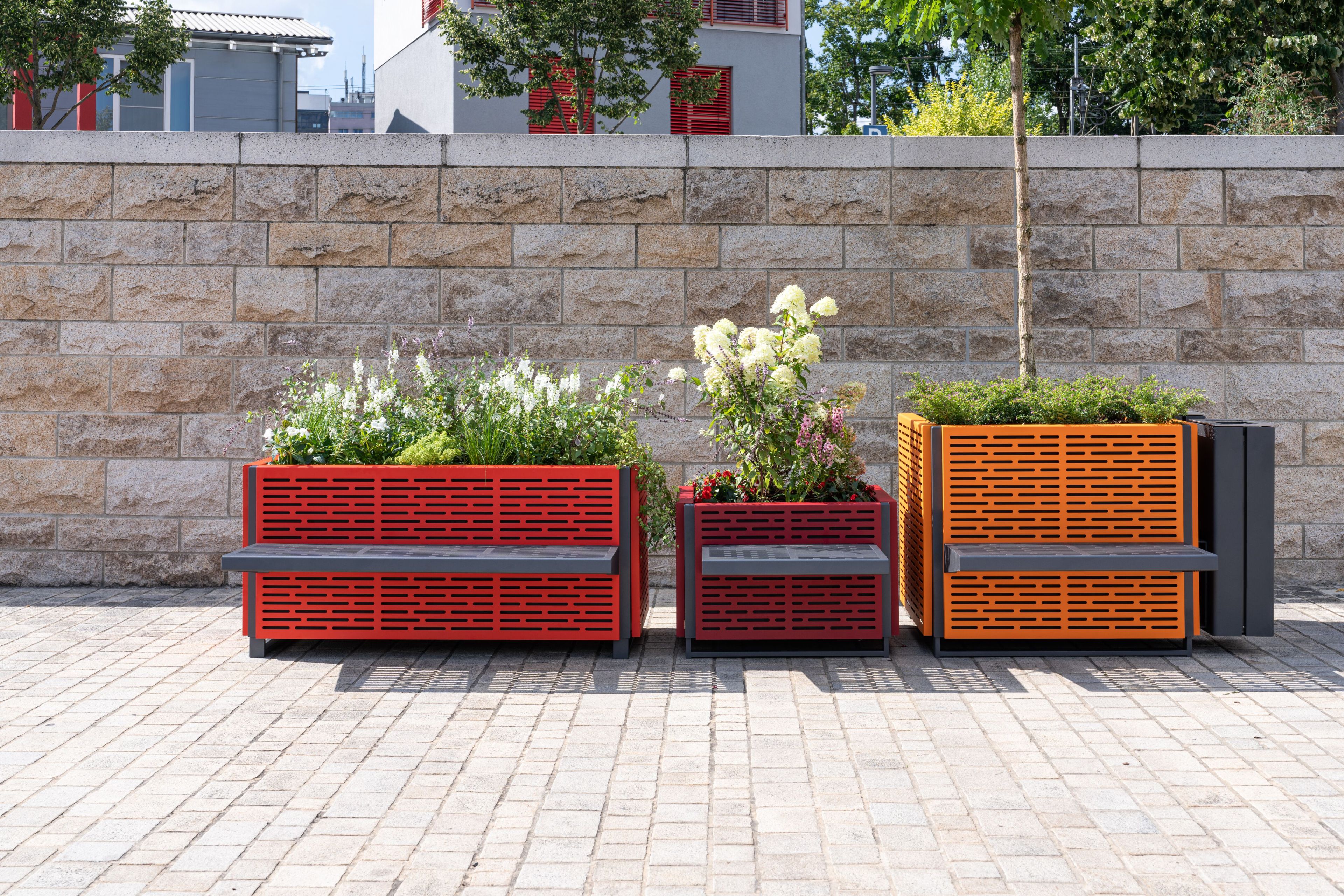 Плантатор / скамейка из нержавеющей стали BENKERT BANKE ARCH-00121440 - Вид №3