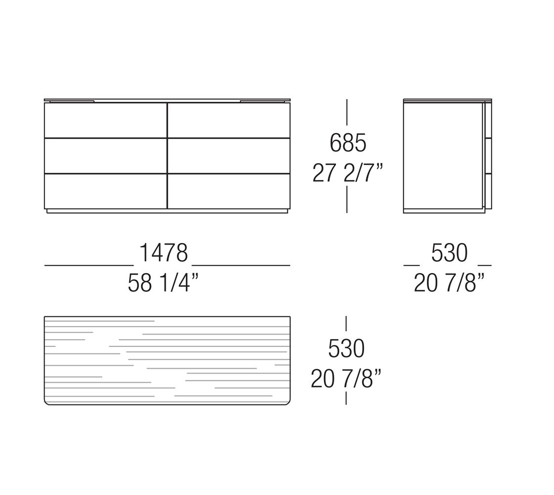 Деревянный комод с мраморной столешницей MisuraEmme LINDO ARCH-00051874 - Вид №4