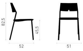 Casala Стул с мягкой подкладкой Axa 1075/00 - Вид №1