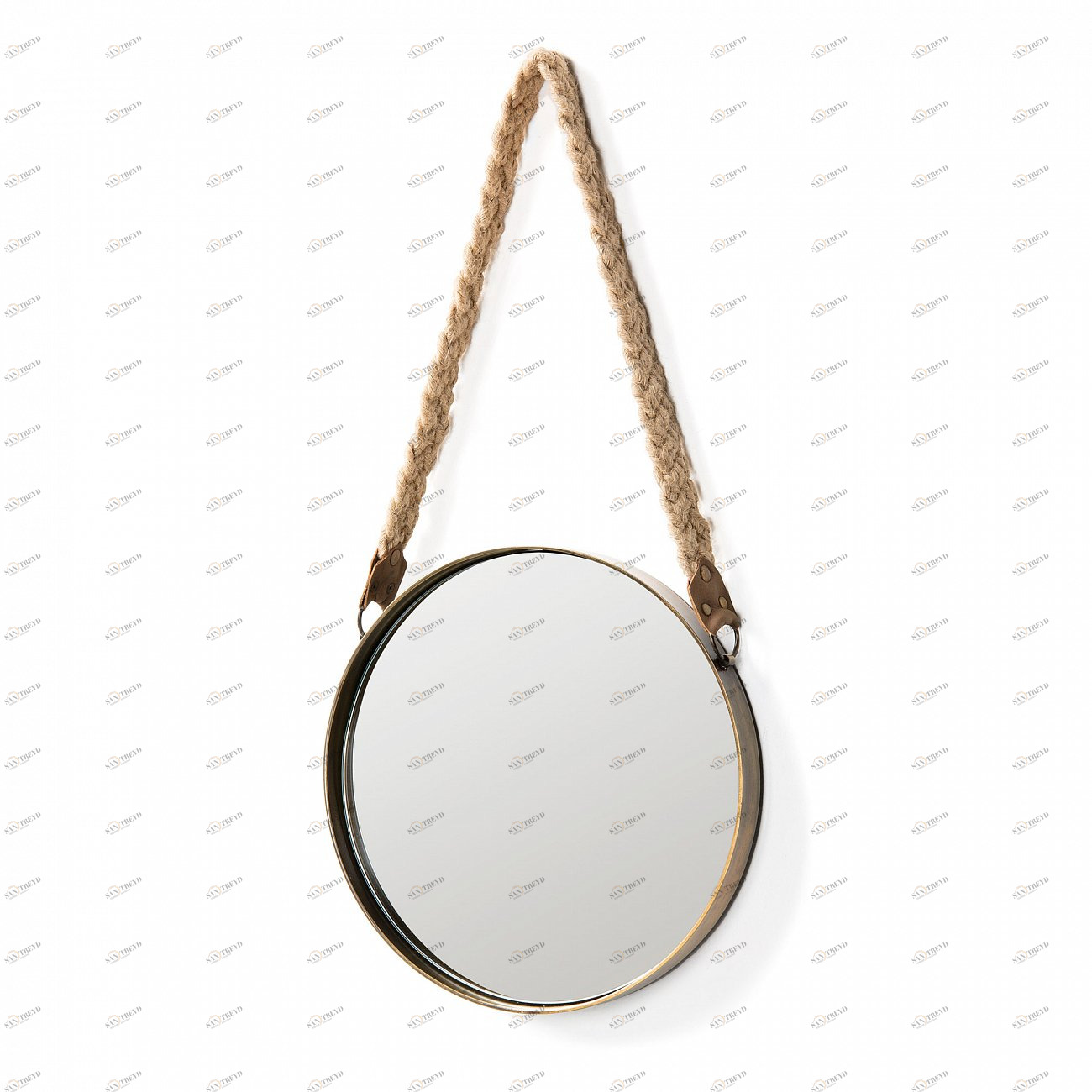 Зеркало круглое на подвесе диаметр 31 см Stiel от La Forma LA FORMA ДИЗАЙНЕРСКИЕ 153236 Латунь 