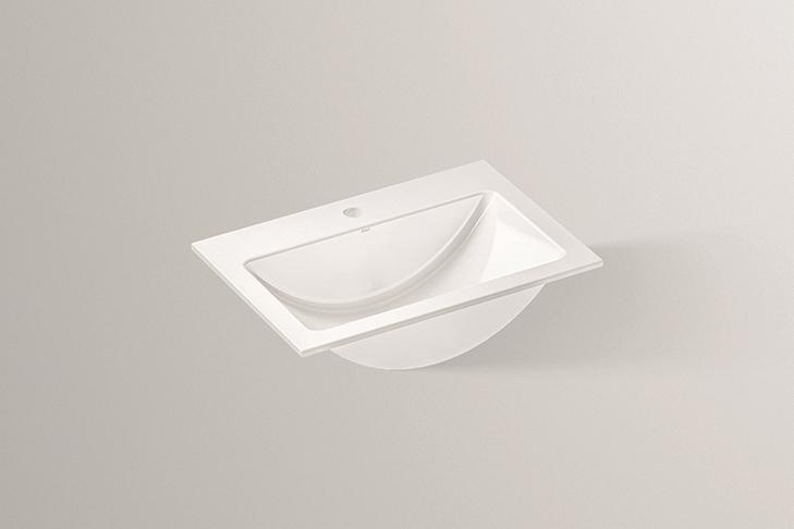 2202100000 Встраиваемая раковина, eb.r585h, белая, proshield Alape серия R 