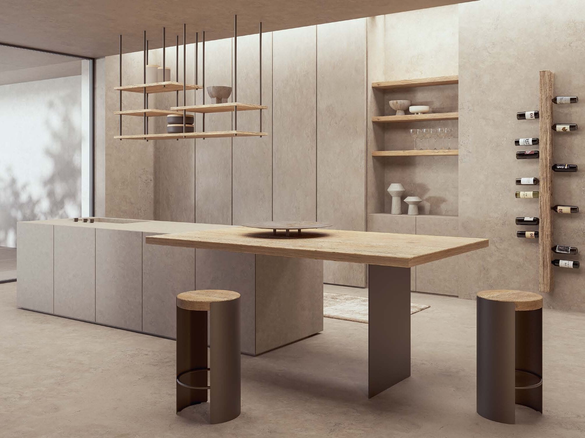 Металлический и деревянный табурет Naturedesign Origin ARCH-00035222 - Вид №2