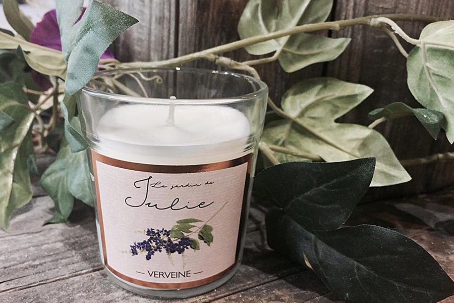 Свеча ароматическая "Вербена" Le Jardin De Julie AMBIENTAIR  00-3880959 Белый  - Вид №1