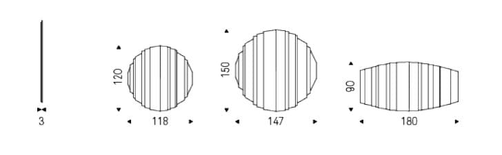 Настенное зеркало Cattelan italia STRIPES ARCH-00092157 - Вид №3