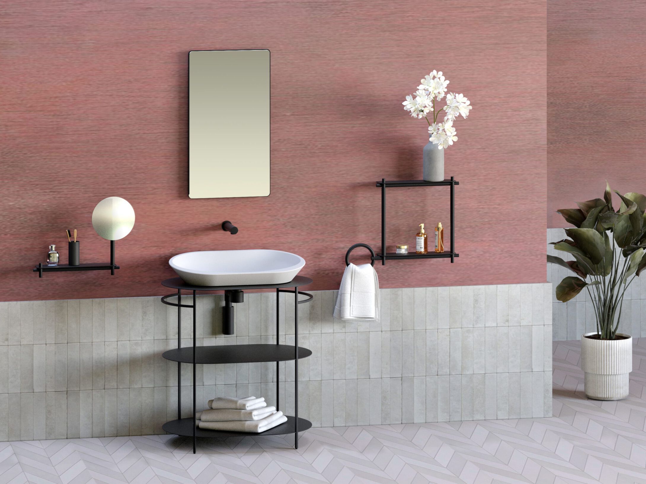 Металлическая напольная раковина EVER Life Design Mobby ARCH-00040864