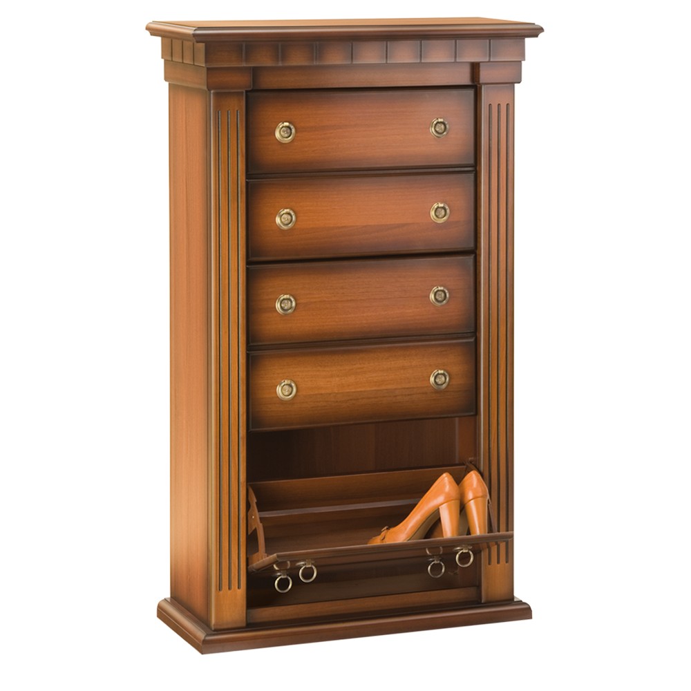 11168 Тумба для обуви Тауэр 3/2 Орех BOGACHO 4627138239292 - Вид №1