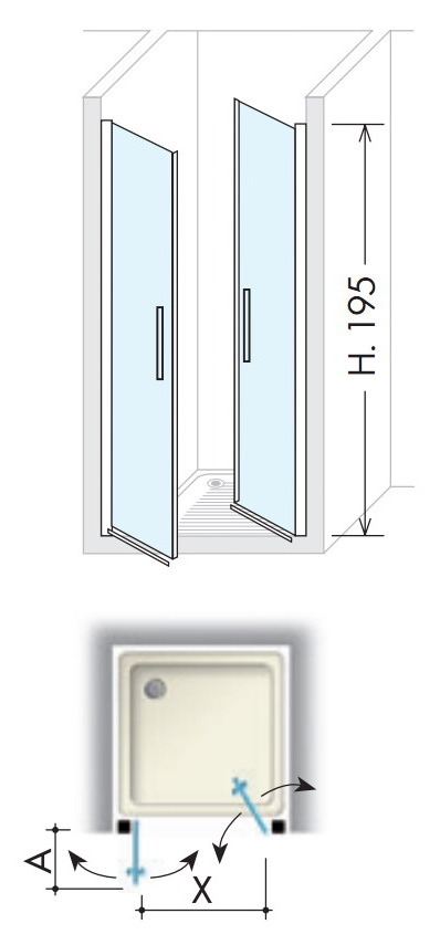 Art. 89A Serie IBIS Душевая кабина Box Docce 2B Box Docce 2.B 36734 - Вид №1