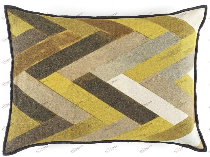 Élitis Подушка из синели прямоугольной формы с рисунком sun-id-1478243