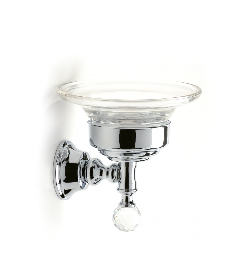 SL09(08) Stil Haus Smart Light, настенная стеклянная мыльница, цвет хром