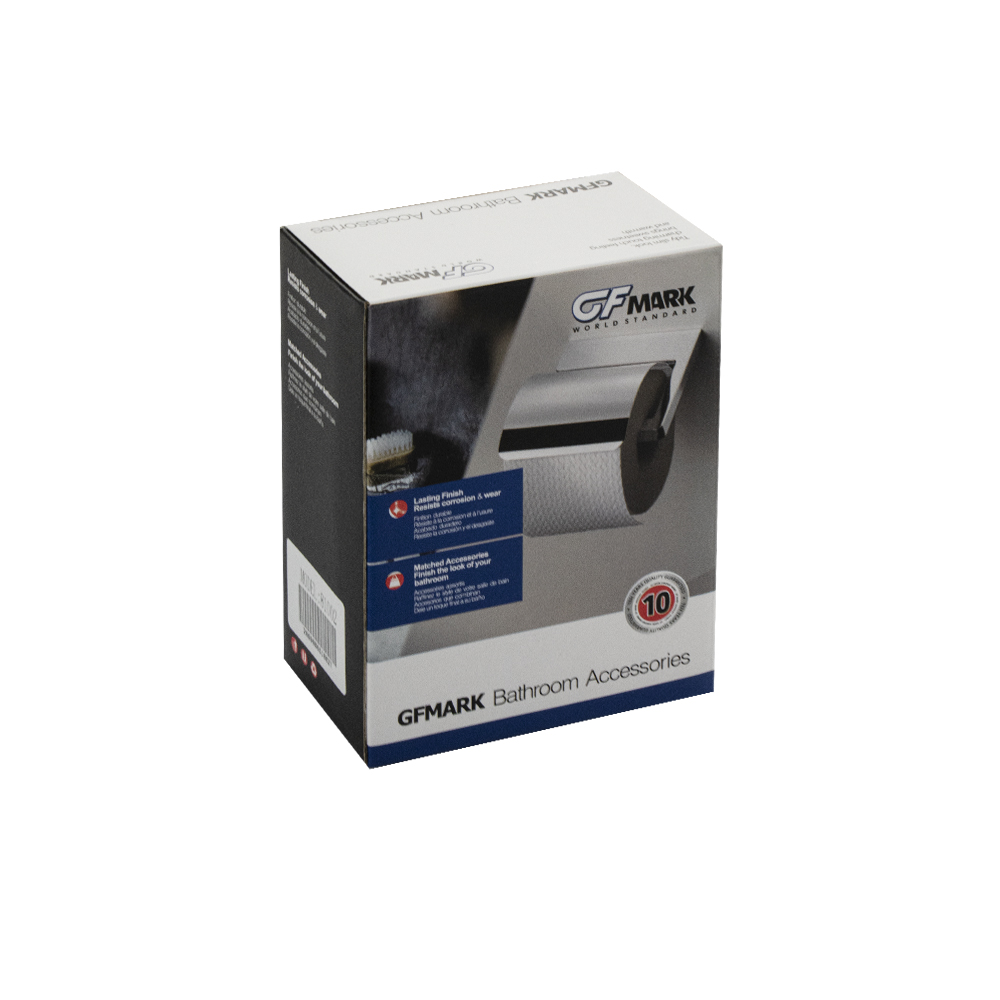 GFmark - Держатель туалетной бумаги, полотенца без экрана, из нержавеющей стали с резным креплением, код: 81002  - Вид №1