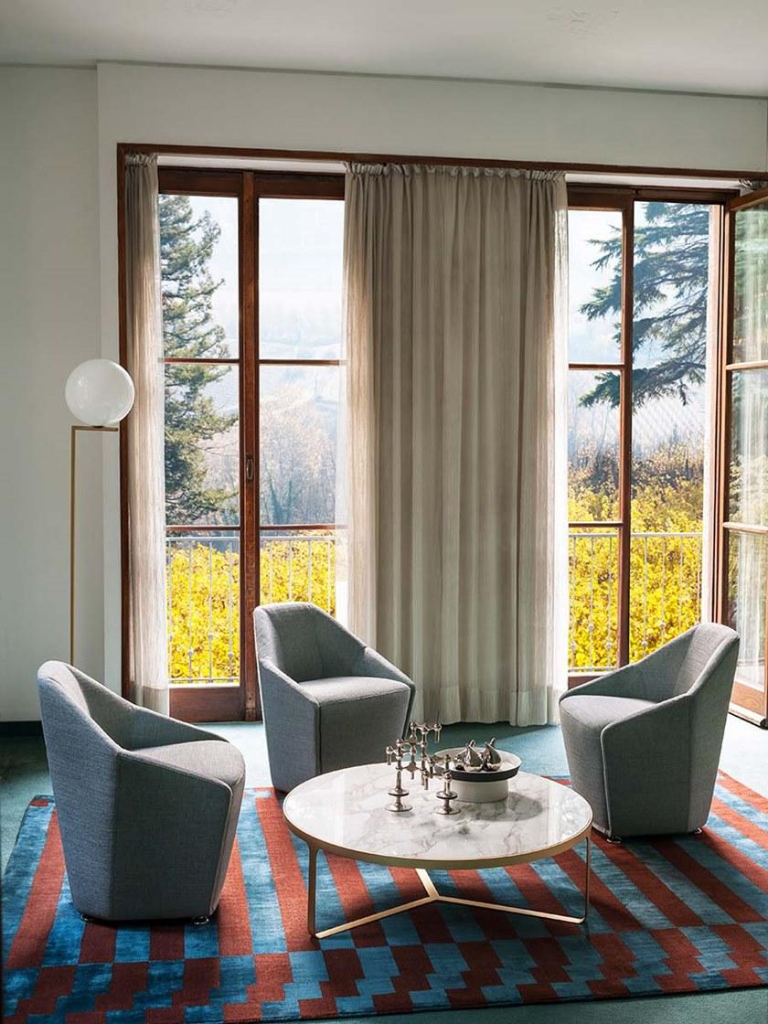 Tacchini Кресло из ткани с подлокотниками sun-id-1375908 - Вид №3